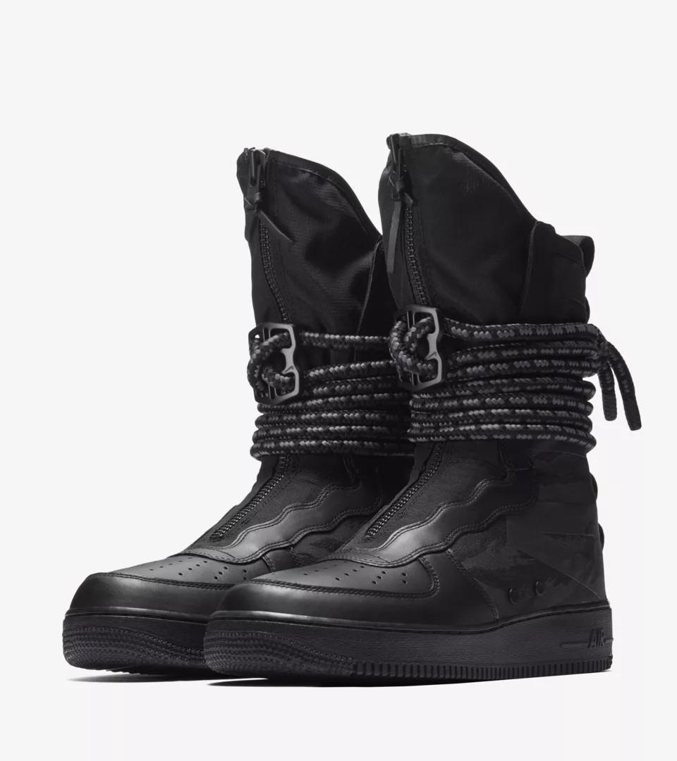 Nike air on sale force boots black