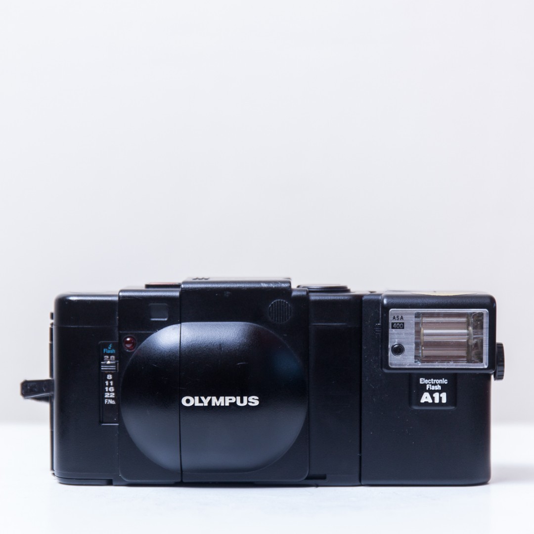 Olympus XA + A11 Flash Film Camera, Photography, Cameras on Carousell