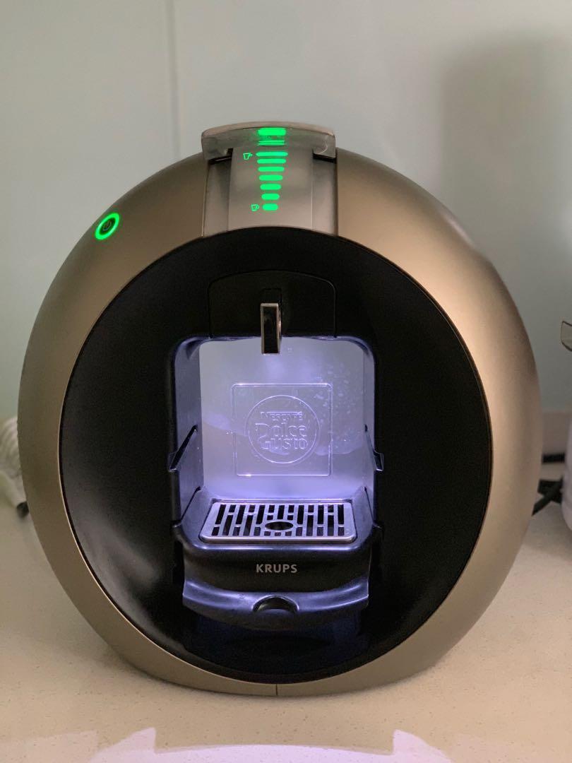 Original Nescafe Dolce Gusto Krups Circolo Coffee Machine Titanium colour, TV & Home