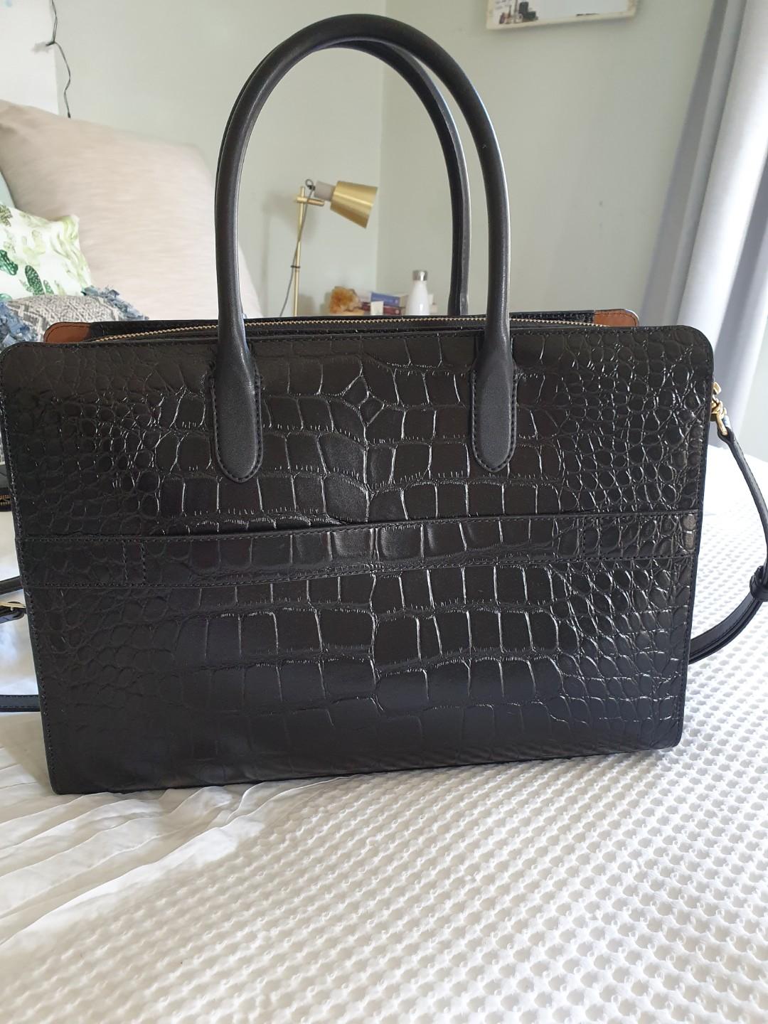 Oroton 15" Muse worker tote with 15" laptop pouch NEW, Women's