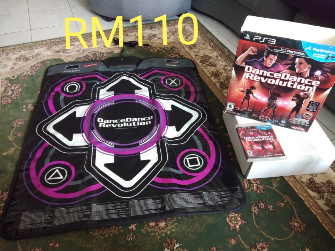 Ps3 Dance Mat And Games Permainan Video Aksesori Permainan Video