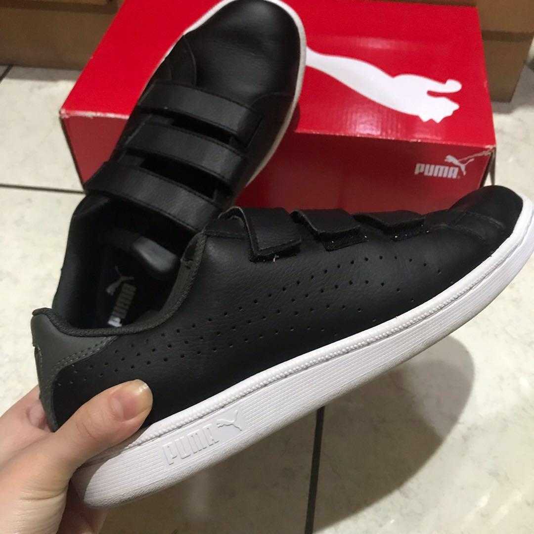 puma smash velcro black