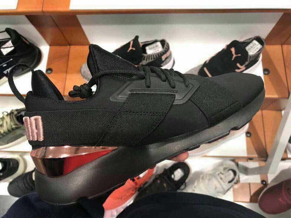 Reduced Nego Puma Muse Metal Rose Gold Women S Fashion Shoes On Carousell
