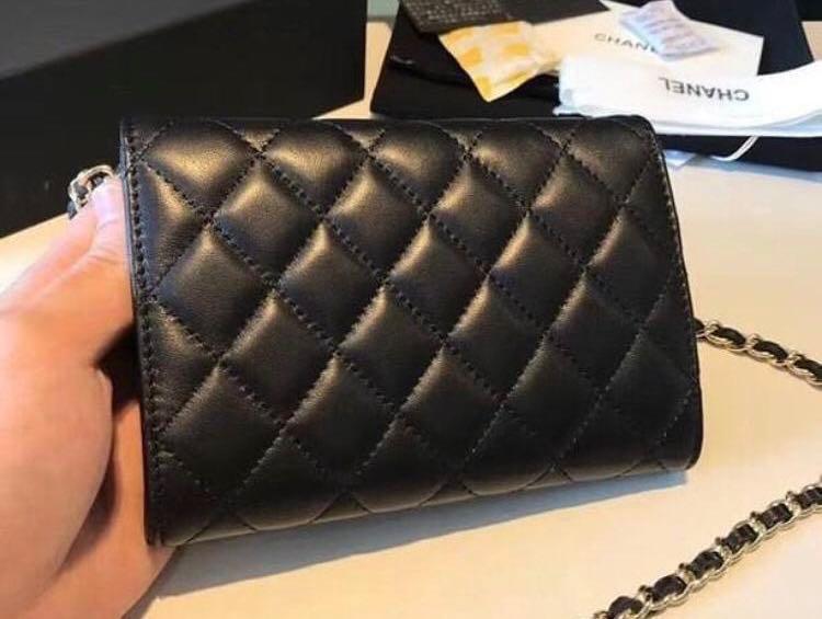RESERVED* Chanel Classic Clutch with Chain , Luxury, Bags & Wallets on  Carousell