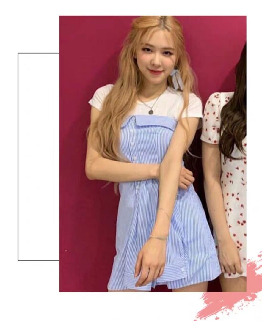 Rose Casual Blue Summer Dress Entertainment K Wave On Carousell