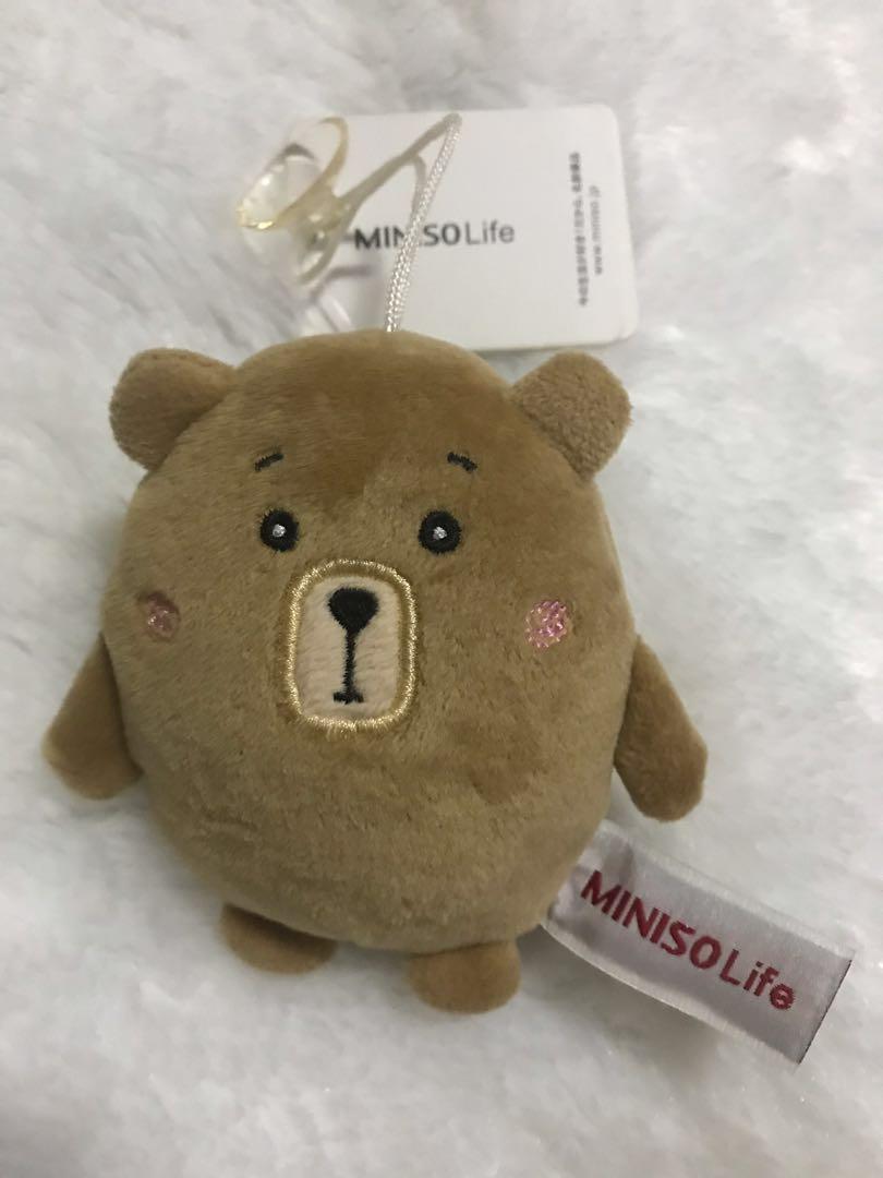 round bear plush