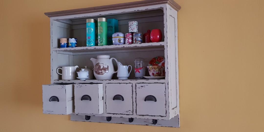 Rustic Look Display Cabinet Furniture Shelves Drawers On Carousell