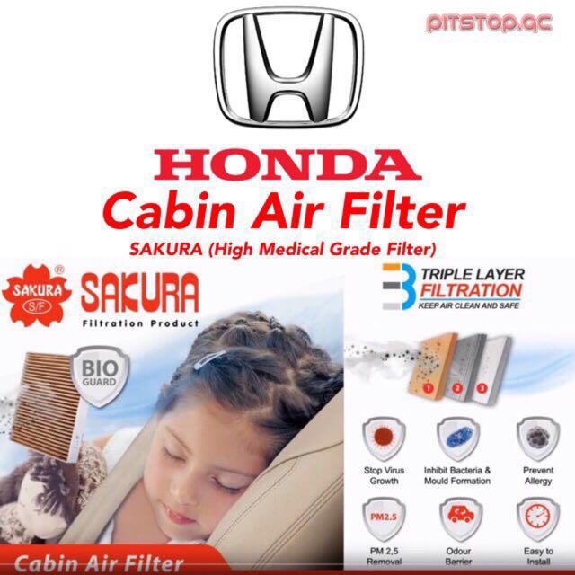 Sakura Air Filter (Category: Car Parts & Accessories) located in Quezon City. Submitted by pitstopqc (Listing ID 226557574, Image 1). Description: NOW AVAILABLE SAKURA HIGH-MEDICAL GRADE AC/CABIN FILTER *Introductory Price P650.00 COMPATIBLE With: ➡️Honda BRV (2012 to present) ➡️Honda BRIO (2012 to present) ➡️Honda BRIO AMAZE (2012 to present) ➡️Honda MOBILIO (2012 to present) ➡️Honda CITY (‘09 - Present) ➡️Honda JAZZ (‘09 - Present) ➡️Honda HRV 