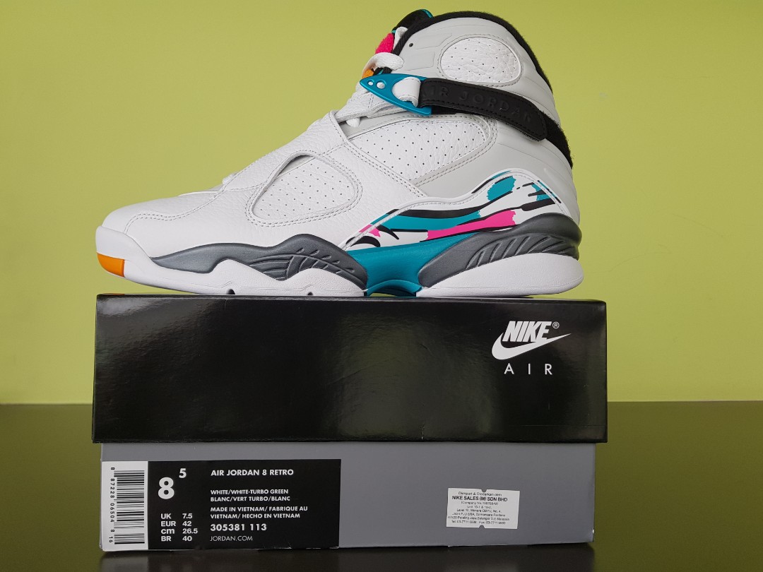 air jordan viii blanc vert turbo air jordan viii blanc vert turbo