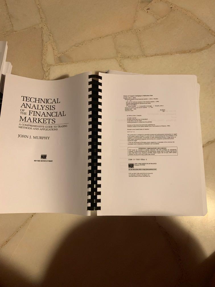 Technical Analysis Of The Financial Markets Books Stationery