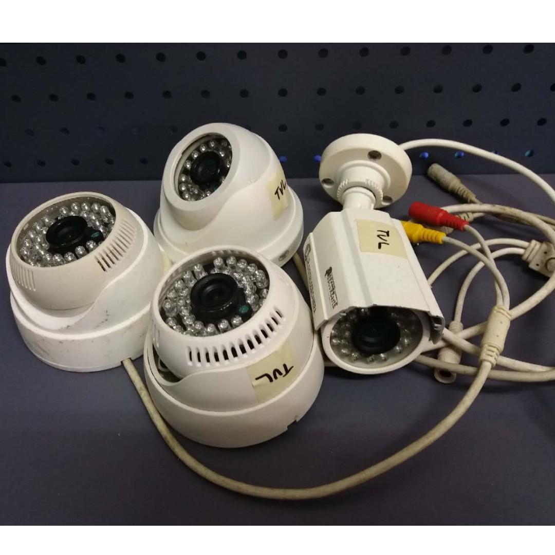 USED Second hand Clear Stock tvl CCTV 4 unit Camera only RM100 1000 600 tvl
