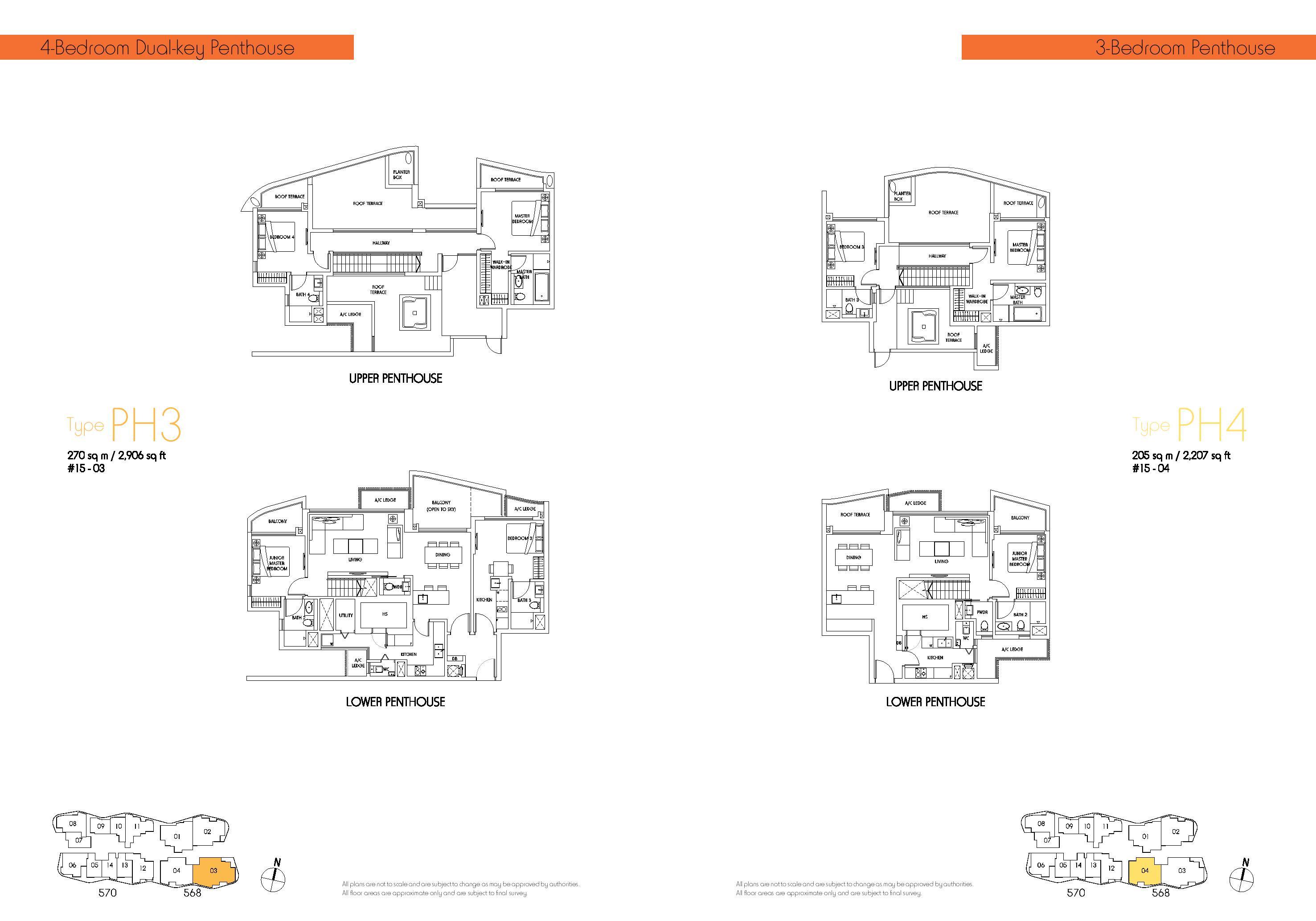 3-Bedroom Penthouse63225678874113111