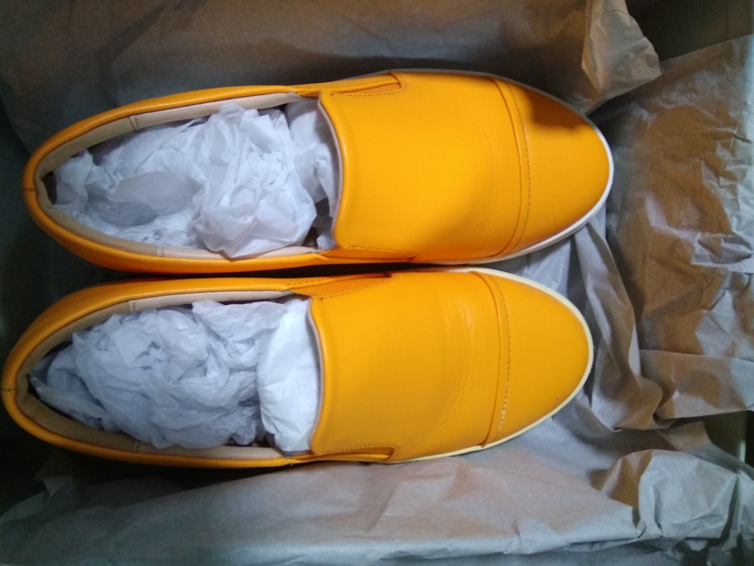 orange colour shoes