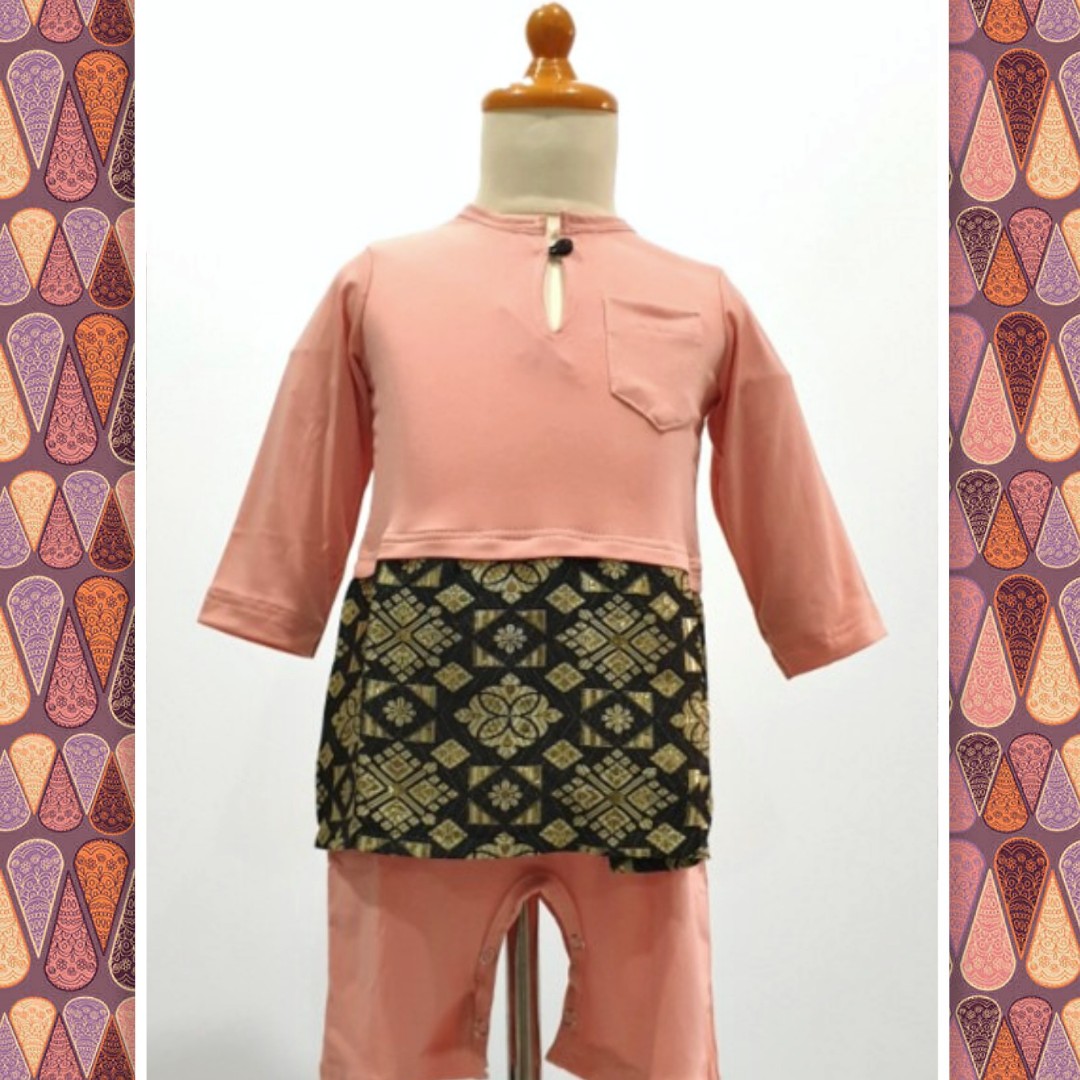 Baju Kurung Samping Kurong Jumper Romper Samping Songket Baby Babies Malay Kids Jubah Boys Baju Raya Babies Kids Boys Apparel 1 To 3 Years On Carousell