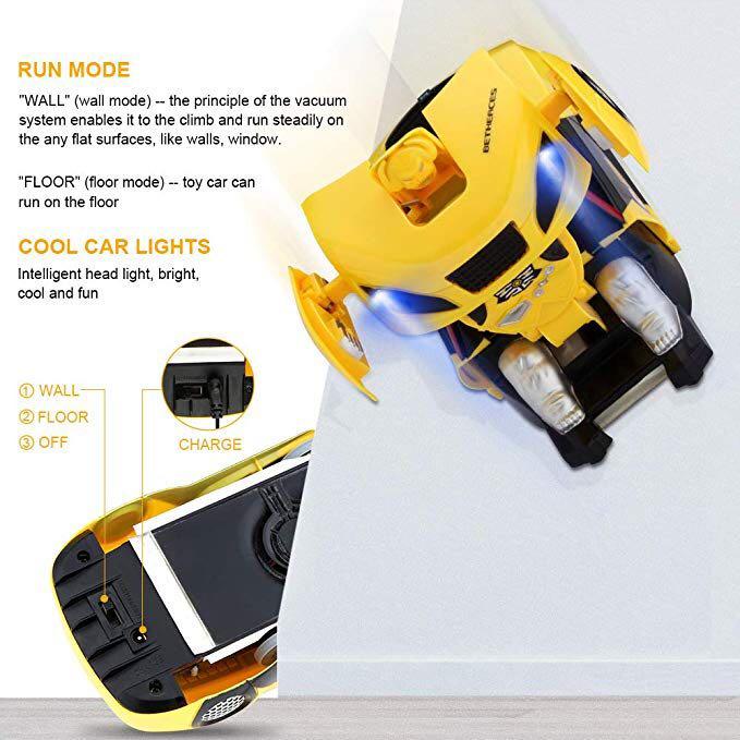 Wall climbing transformable robot car discount