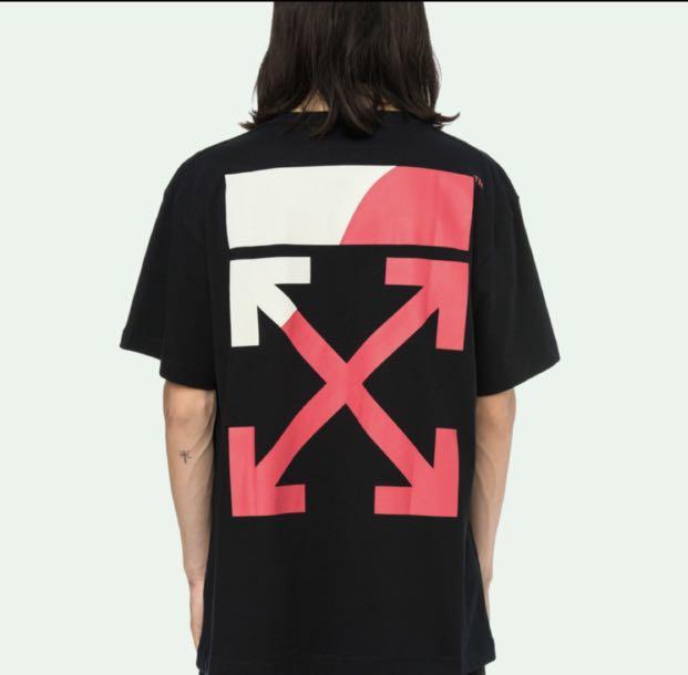 off white split tee