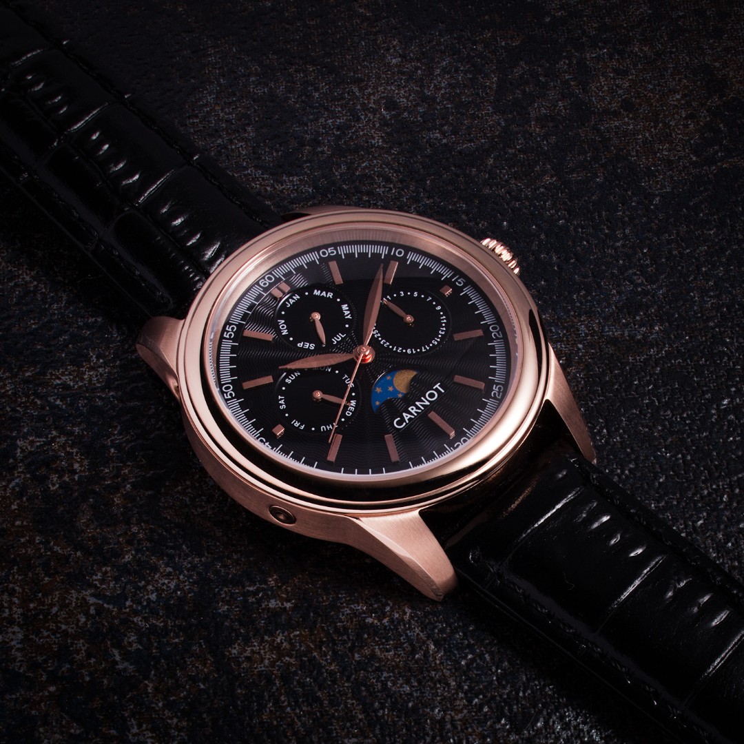 Carnot riviera shop moonphase quartz watch