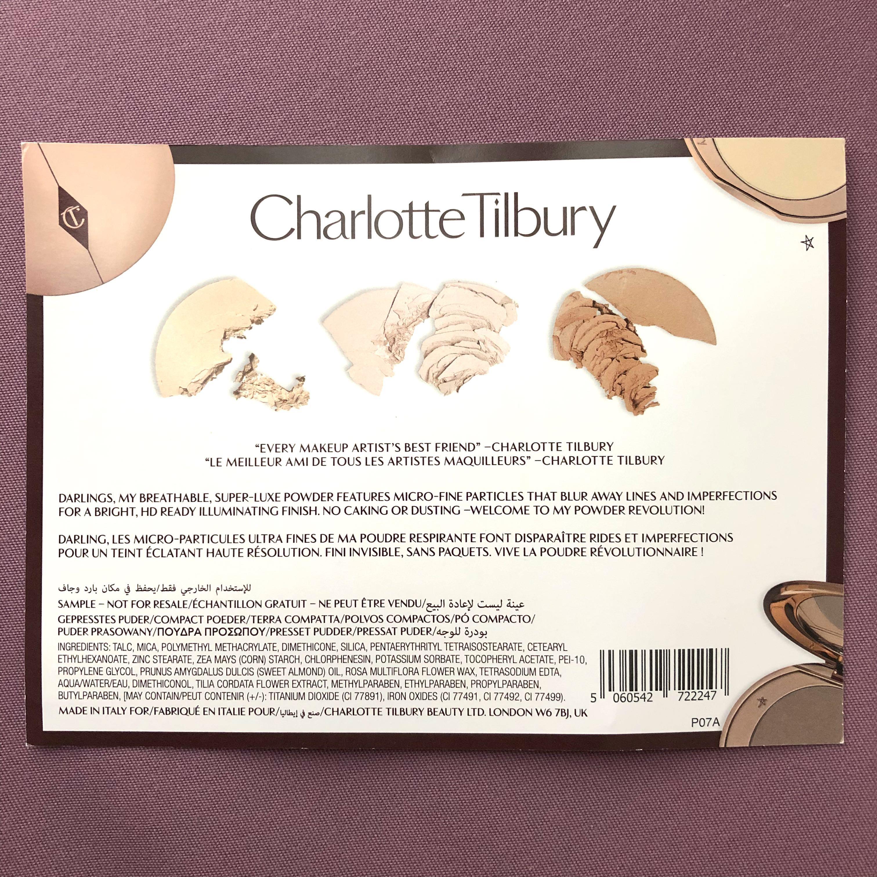 Charlotte Tilbury Airbrush Flawless - Airbrush Makeup Samples Charlotte Tilbury Airbrush Flawless - Airbrush Makeup Samples