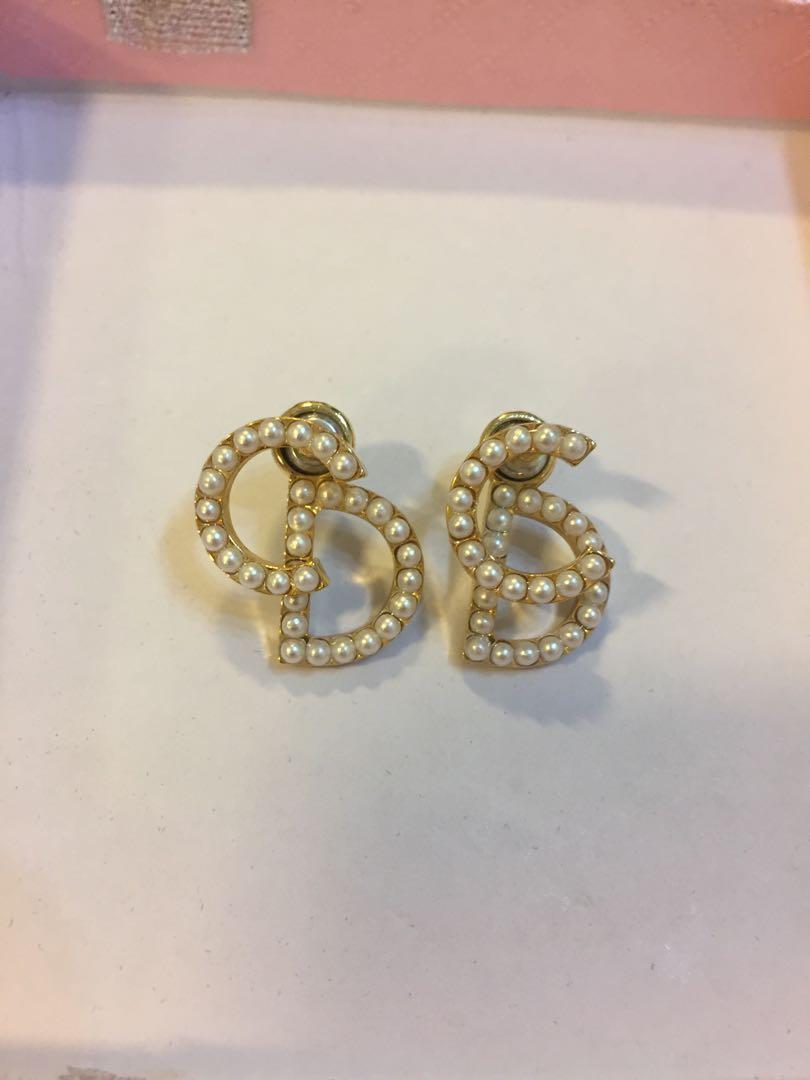 Christian dior c and d earrings Clearance