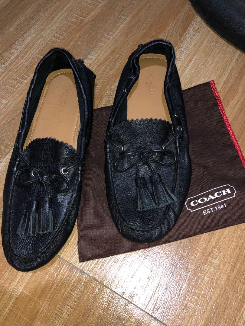 coach driving shoes womens