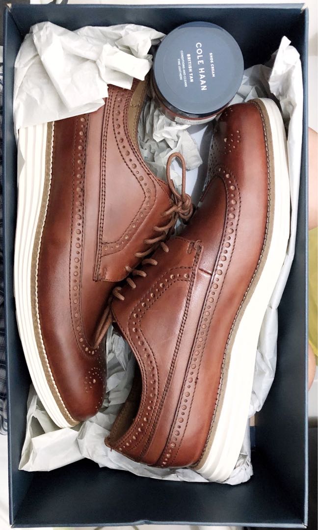 Cole Haan Original Grand LWN II Oxford with Shoe Cream Men s Fashion Footwear Dress Shoes on Carousell