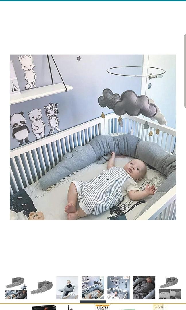 crocodile crib bumper