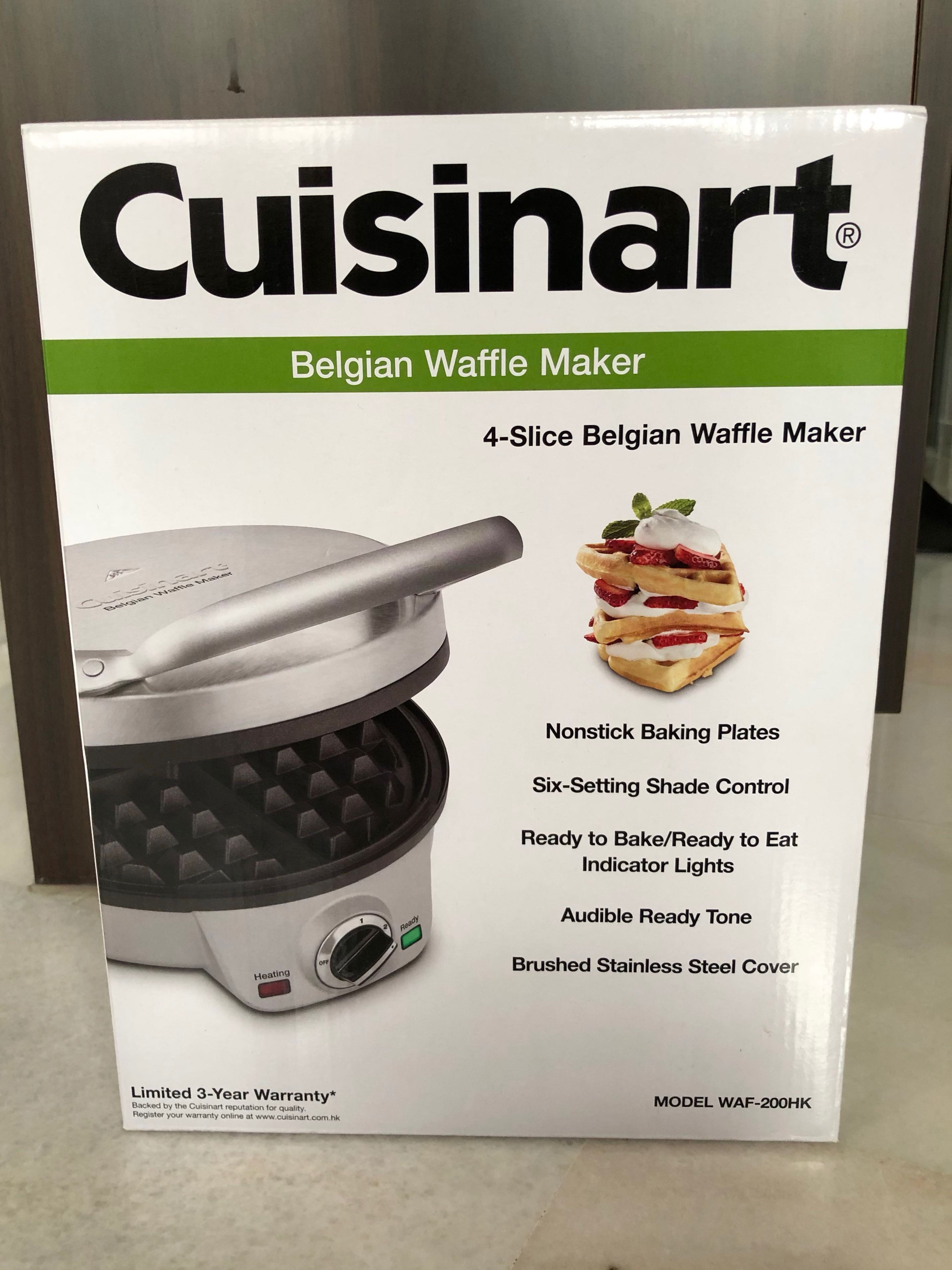 Cuisinart WAF-200 4-Slice Belgian Waffle Maker 