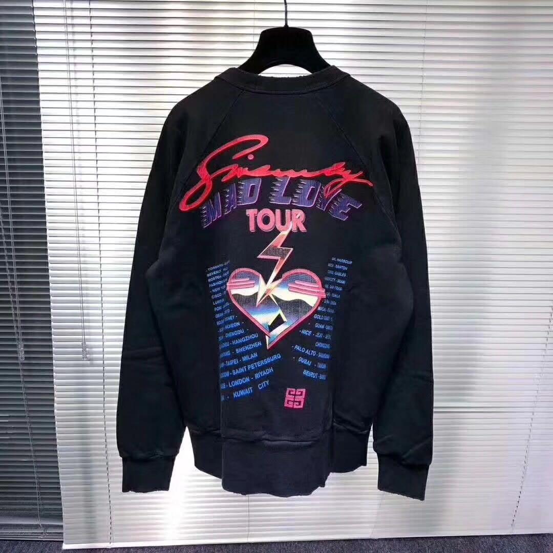 Givenchy Mad Love Tour Crewneck Sweatshirt Luxury Apparel Men S