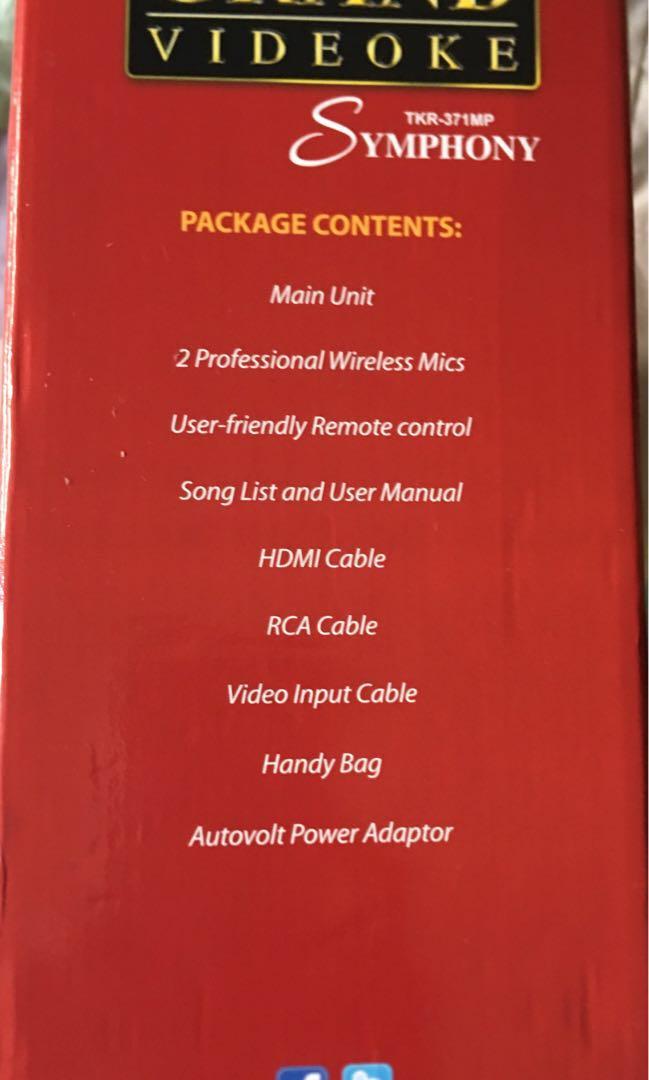 Grand Videoke - open for swap (Category: Other Audio Equipment) located in Manila. Submitted by mcp3493 (Listing ID 217188307, Image 2). Description: Less than 5x used.