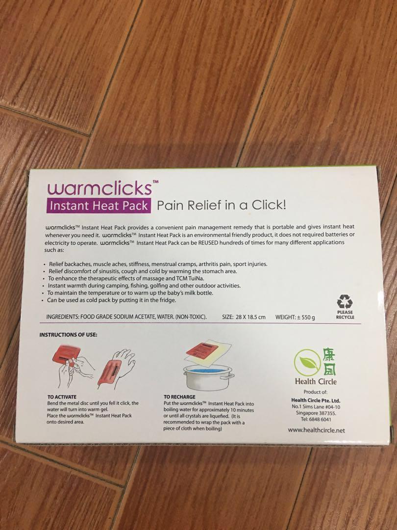 Instant Heat Pack, Health & Nutrition, Health Supplements, Health Food