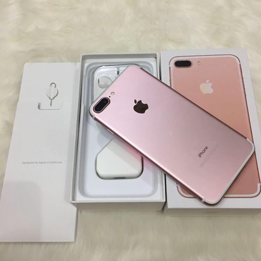 Iphone 7 Plus Rose Gold 128gb Second Telepon Seluler Tablet Iphone Iphone 7 Series Di Carousell
