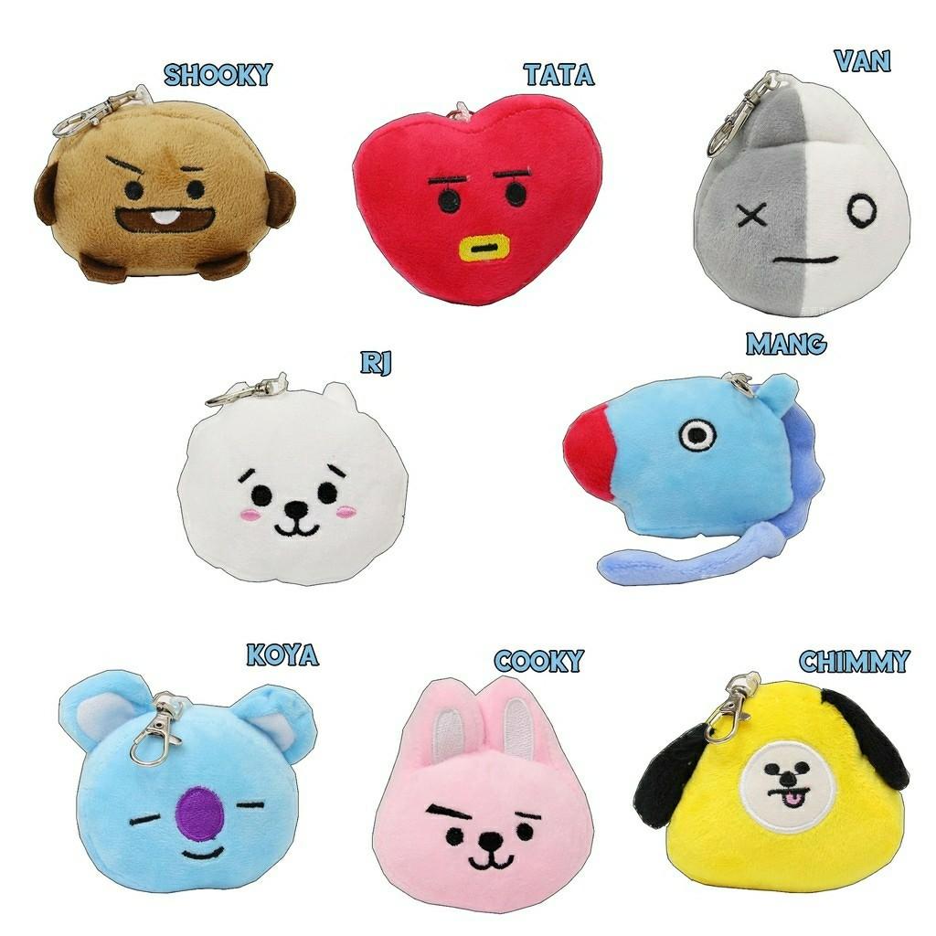 Bts Bt21 Tata Shooky Rj Plush Toy Suga Cooky Pillow Doll Cushion 