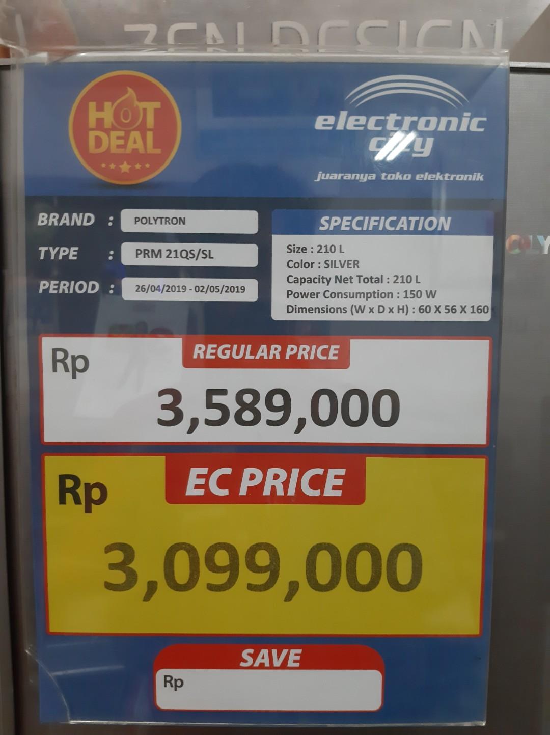 Kredit Kulkas Polytron Cicilan 0% Tanpa Dp Tanpa Bunga