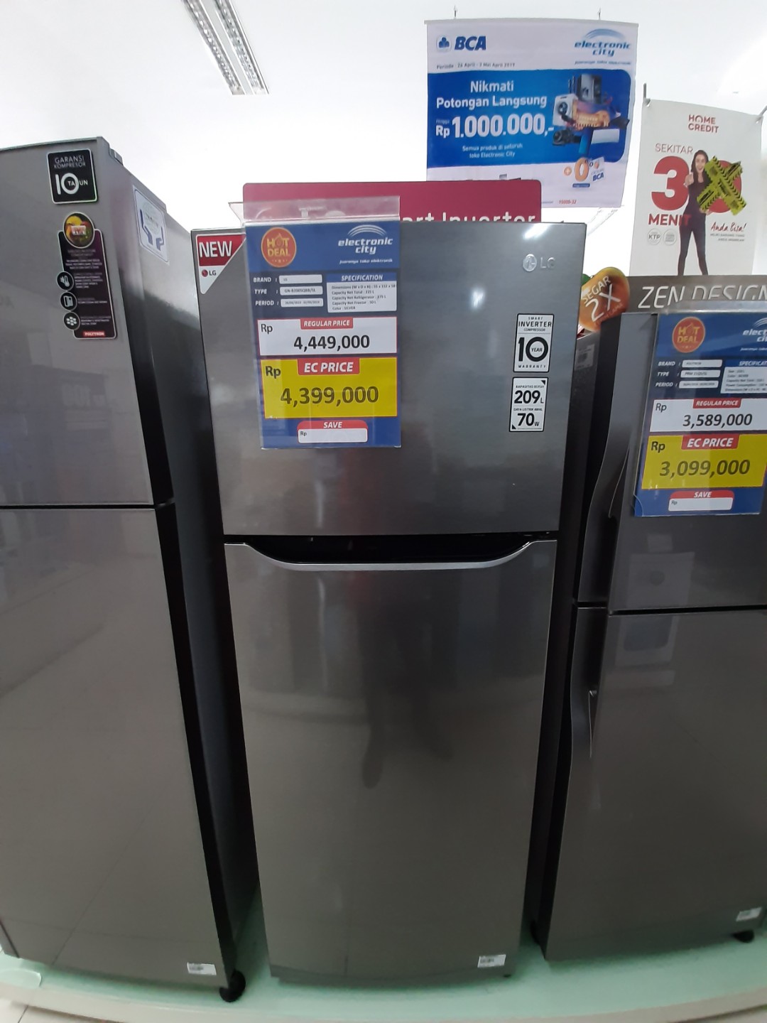 Kulkas LG 2 Pintu Cicilan 0% Tanpa Bunga Tanpa Dp Tanpa Kartu kredit