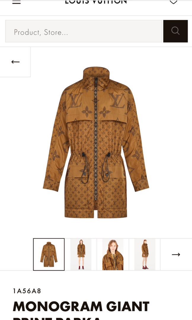 LOUIS VUITTON LV MONOGRAM PARKA JACKET Fesyen Wanita Pakaian Wanita Baju Luaran di Carousell