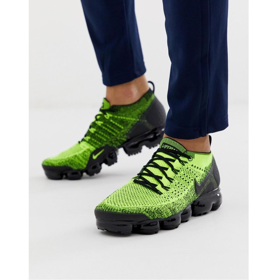 nike running vapormax flyknit 2 racer og trainers in black