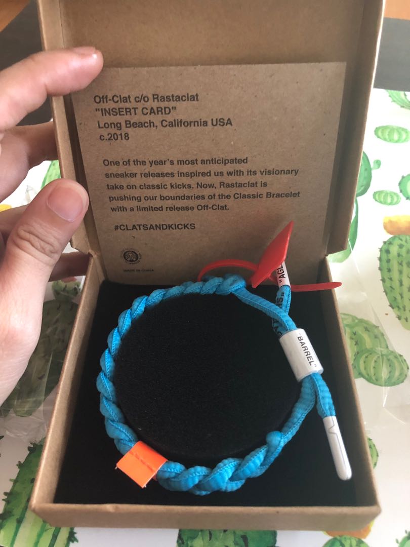 Blue off white rastaclat on sale