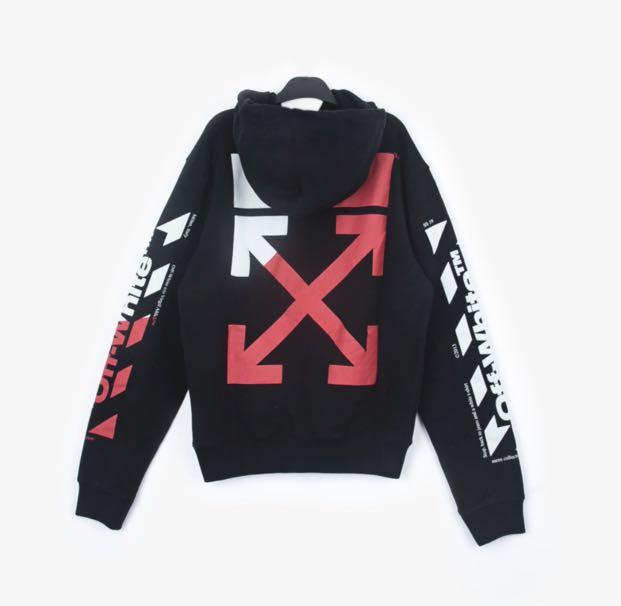 Off white split hoodie deals