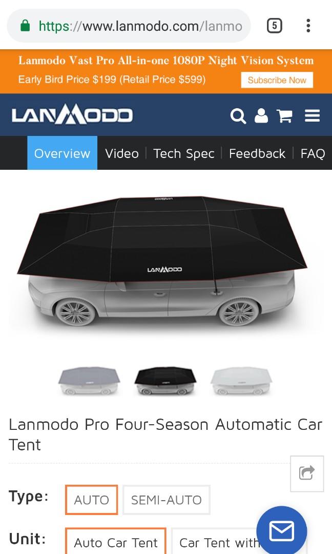 ORIGINAL LANMODO PRO CAR TENT 4.8M X 2.3M Everything Else on Carousell