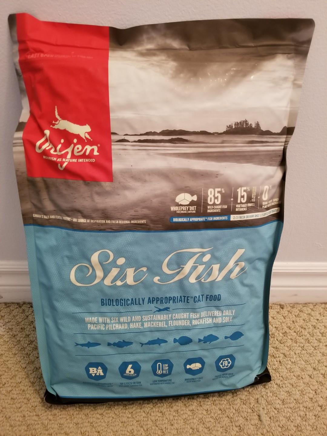 Orijen 6 Fish Cat Food Unopened Pets Supplies Pet Food On