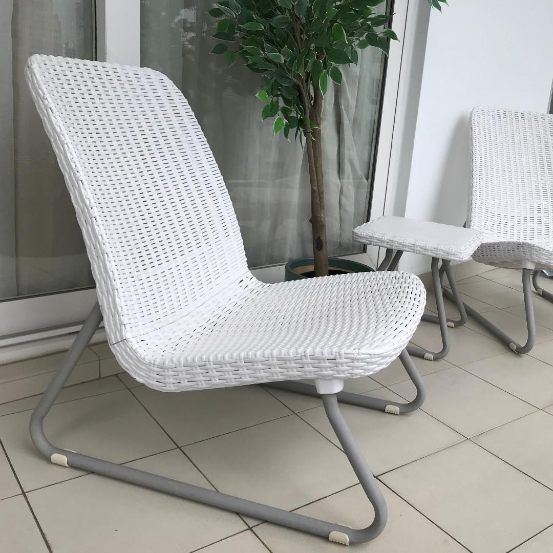 Outdoor Furniture Set Of 2 Chairs And Table Furniture Others On Carousell