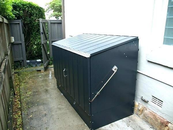 metal bike storage box