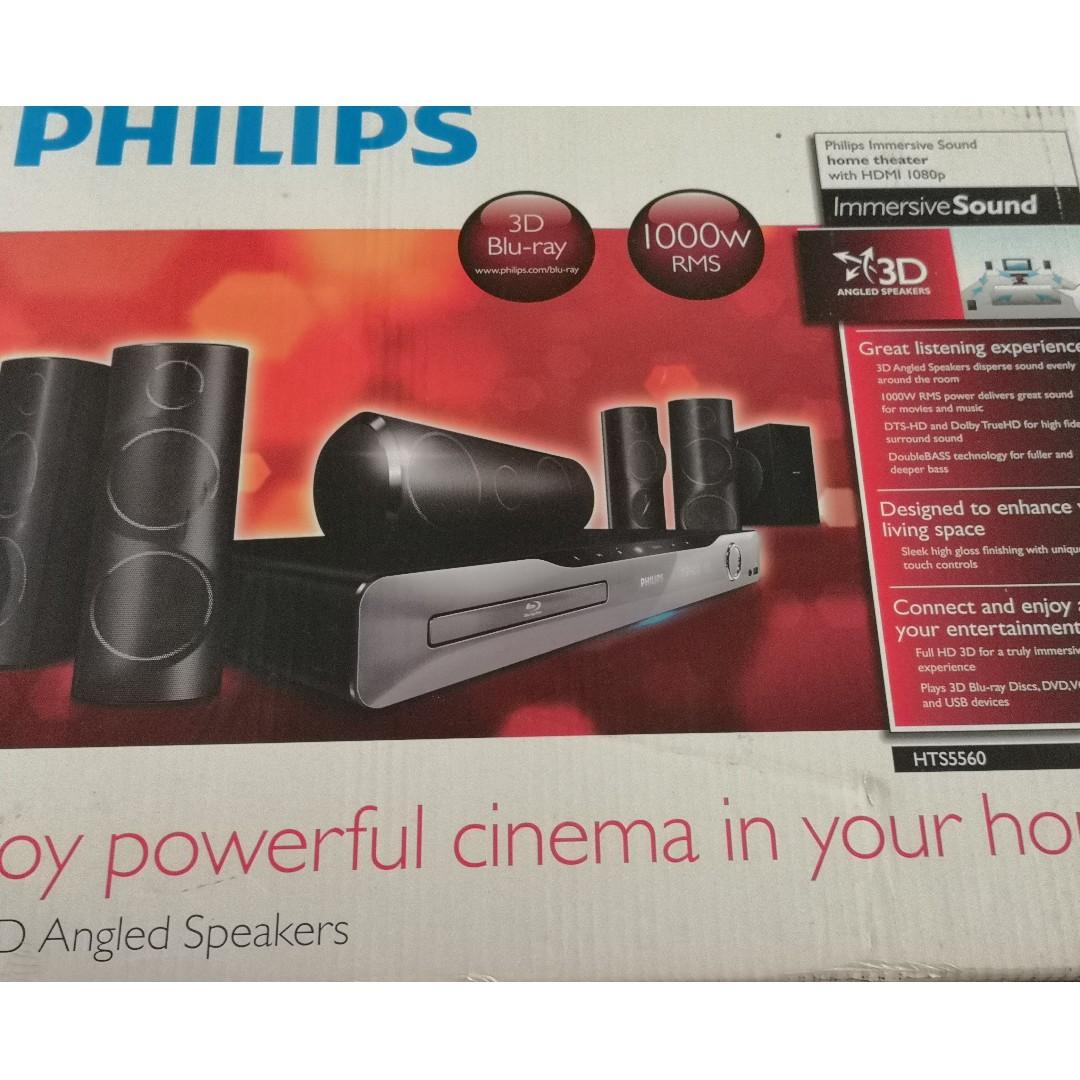 philips 3d blu ray player home theater system