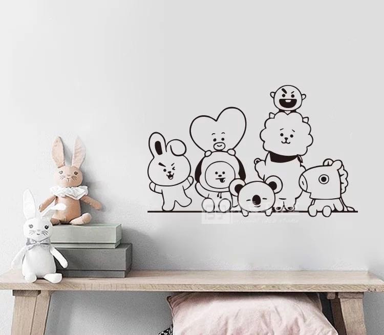 Po Bts Bt21 Decor Sticker