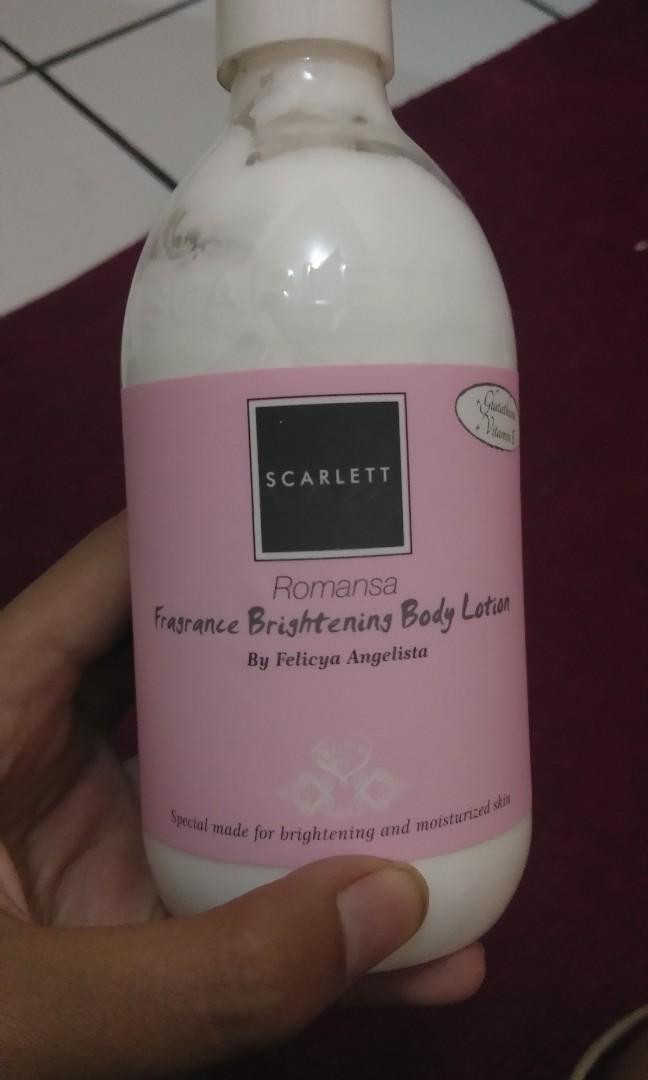 Scarlett Romansa Fragrance Brightening Body Lotion Kesehatan Kecantikan Kulit Sabun Tubuh Di Carousell