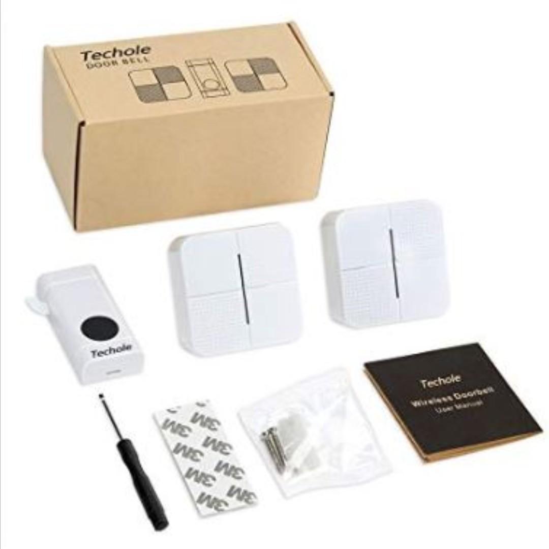 Wireless Wifi Doorbell Receiver 4 Volume Level 25-110 db 52 Ringtowns US #~