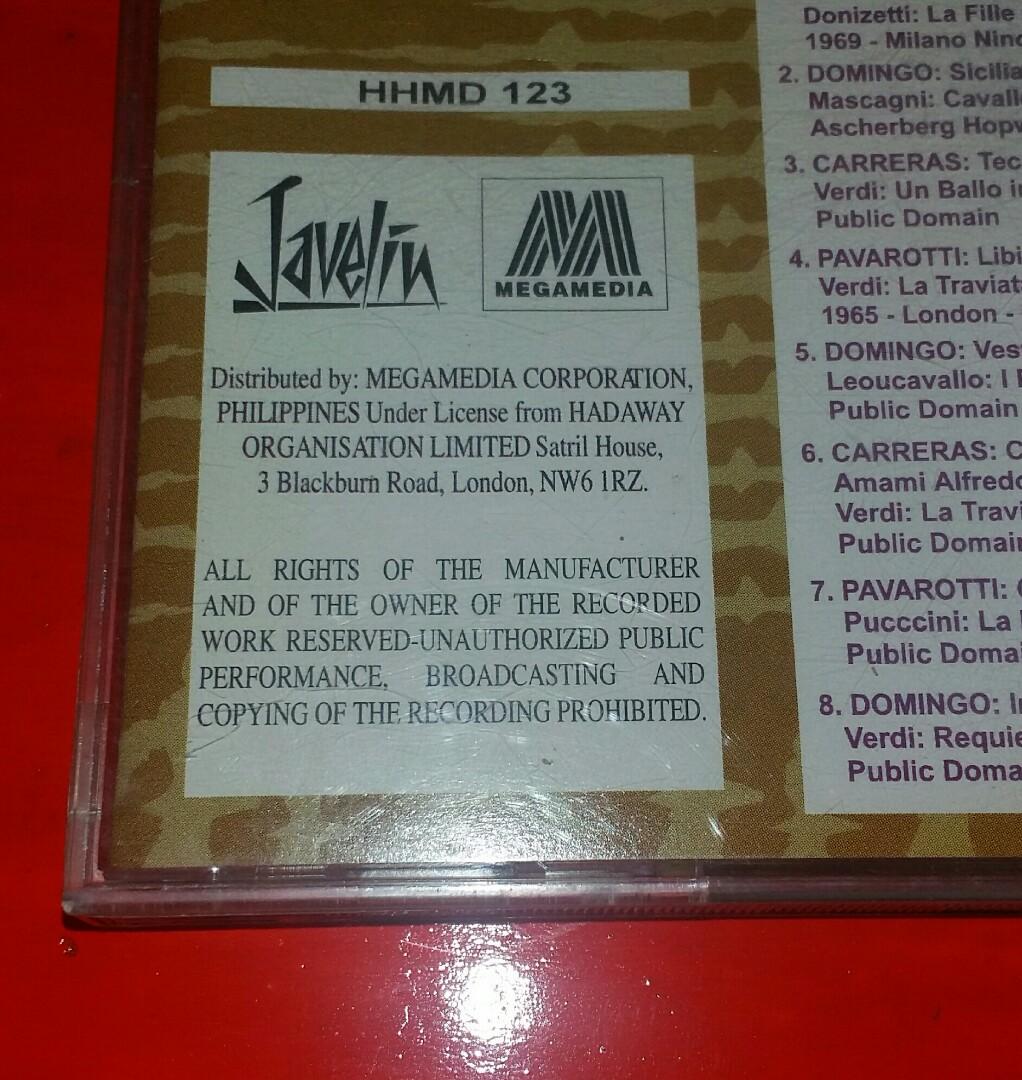 The 3 Tenors Pavarotti Carreras Domingo Music Cd Music Media Cd S Dvd S Other Media On Carousell To connect with megamedia's employee register. the 3 tenors pavarotti carreras domingo music cd