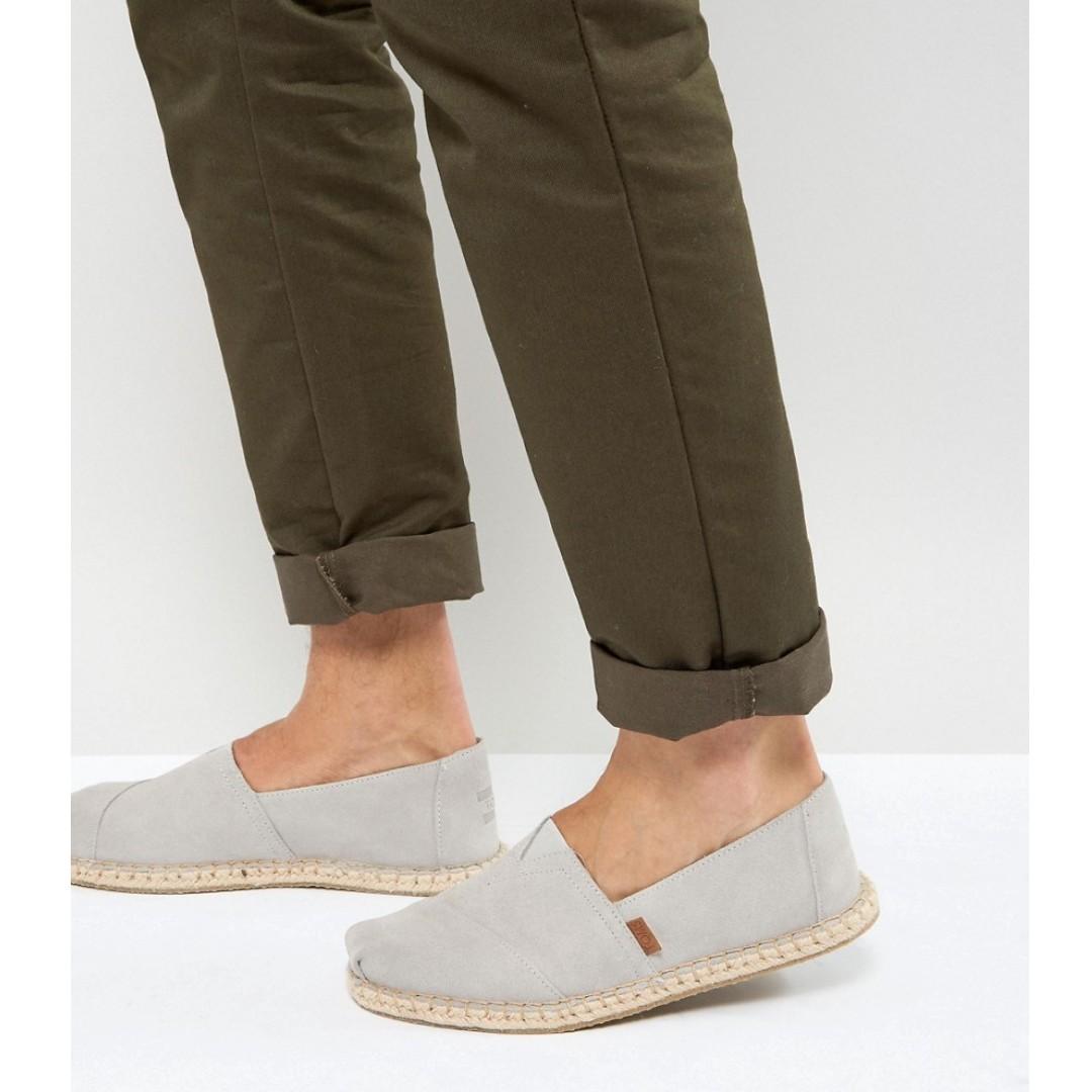 mens grey espadrilles