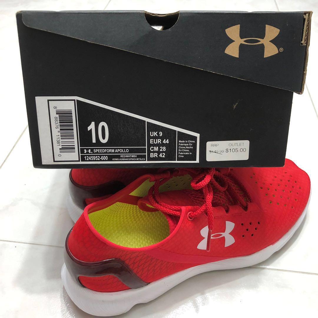 Under armour speedform apollo red store