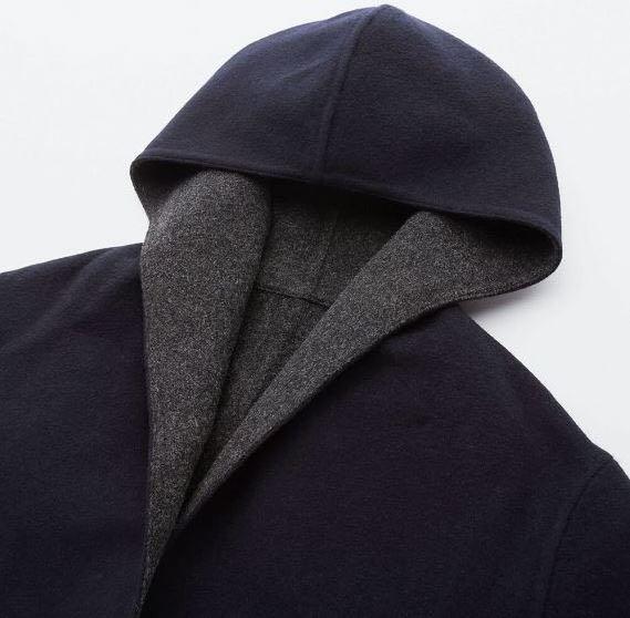 Double face hooded coat uniqlo online